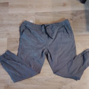 Gray Elastic Waist Joggers for Casual Comfort